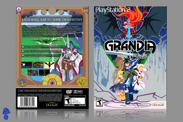 Grandia II box art cover
