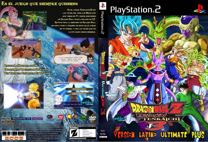 Dragon Ball Budokai Tenkaichi 3 Latino PlayStation 2 Box