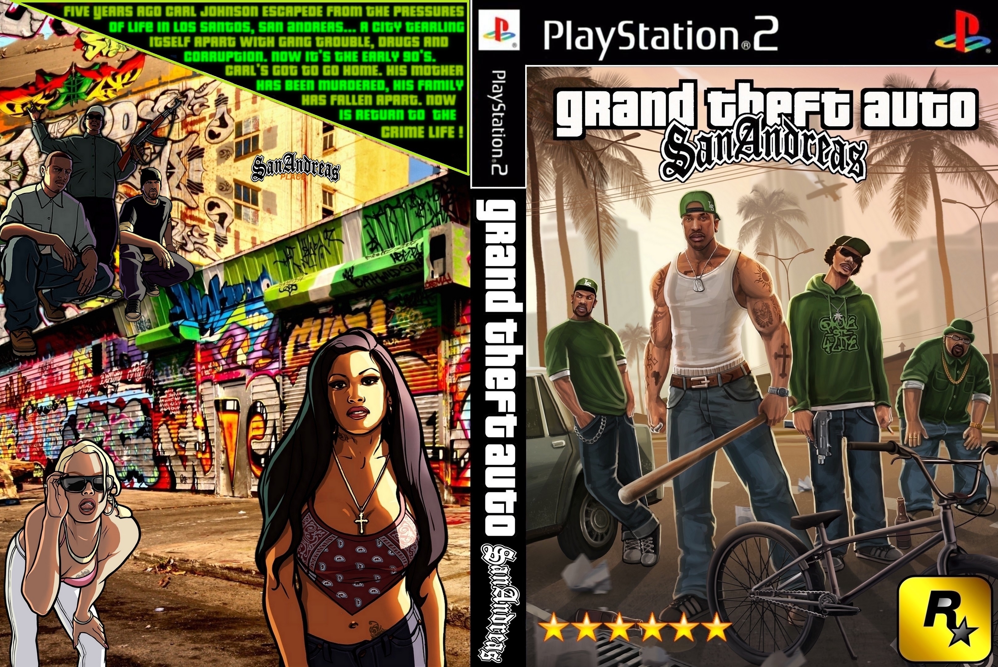 GTA San Andreas box art cover. 