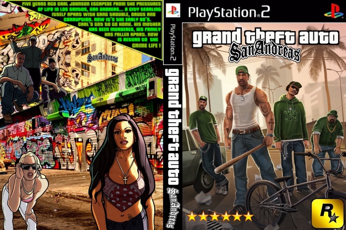 GTA San Andreas PS2 ARTWORK ONLY Authentic Playstation 2