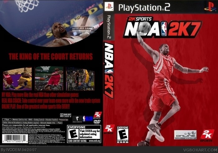NBA 2K7 PlayStation 2 Box Art Cover by IVODEM