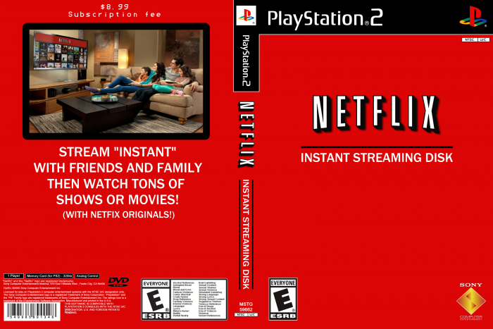 Netflix (PS2 Version) PlayStation 2 Box Art Cover by TheKittenGamerYT