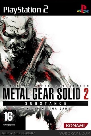 Metal Gear Solid 2: Substance PlayStation 2 Box Art Cover by LoveKuja