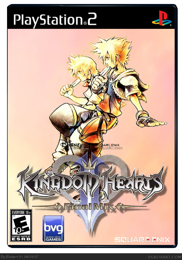 Kingdom Hearts 2: Final Mix PlayStation 2 Box Art Cover by ...