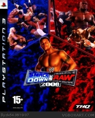 WWE SmackDown! vs RAW 2008 box cover