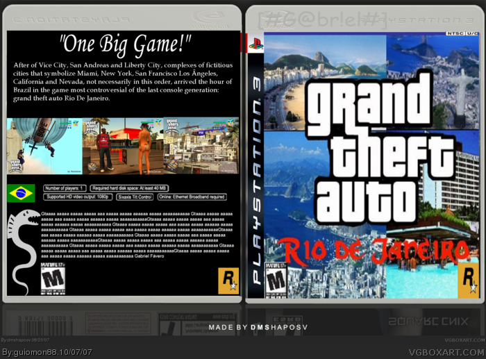 Grand Theft Auto: Rio de Janeiro box art cover