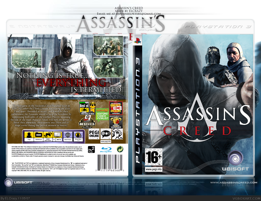 Viewing Full Size Assassin's Creed Box Cover