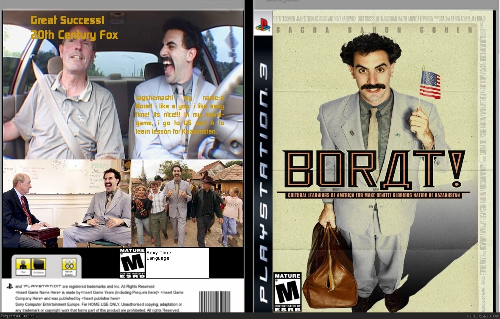 Borat: the Moviegame box cover