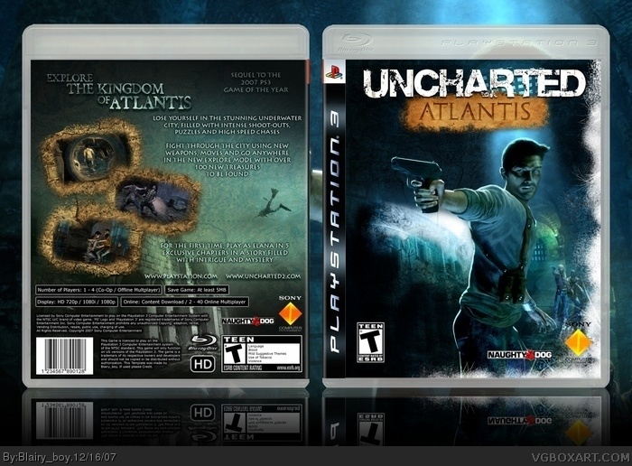 Artwork Drake in Cover, Uncharted 1, Naughty Dog