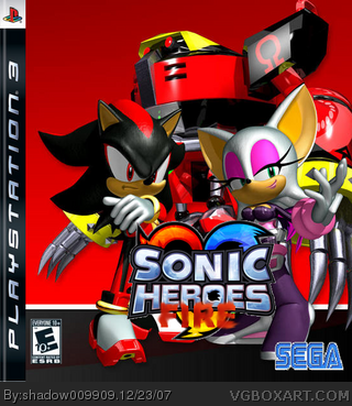 Sonic Heroes Fire Edition box cover