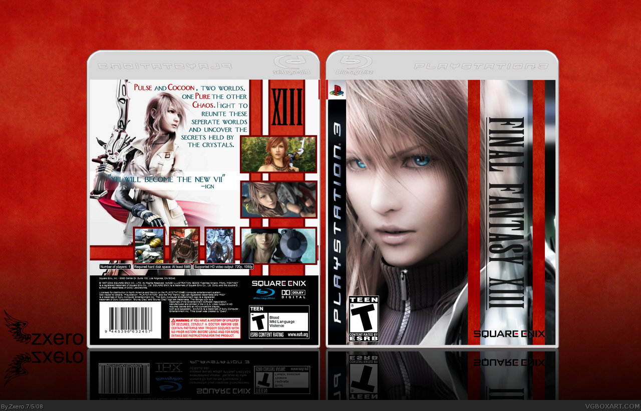 Viewing full size Final Fantasy XIII box cover