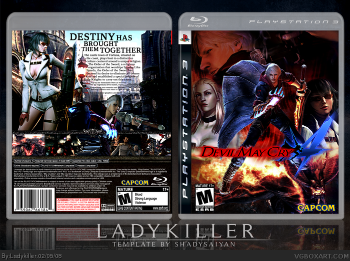 DmC: Devil May Cry - Definitive Edition PlayStation 4 Box Art Cover by  AgentLampshade