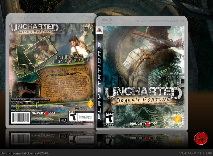 uncharted drake's fortune ~ playstation 3 game ~ in original case