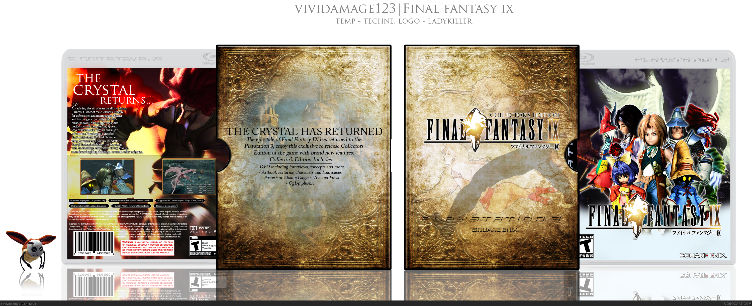 Viewing full size Final Fantasy IX box cover