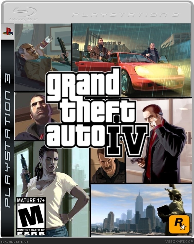 Viewing full size Grand Theft Auto IV box cover