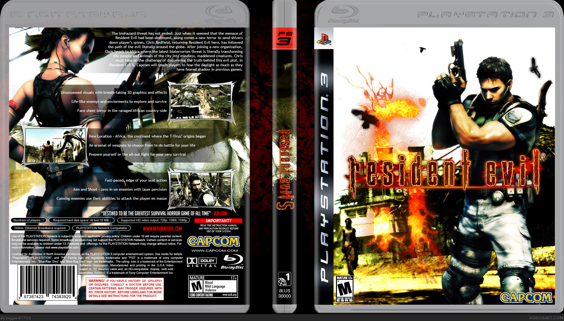 Resident Evil  5 box cover