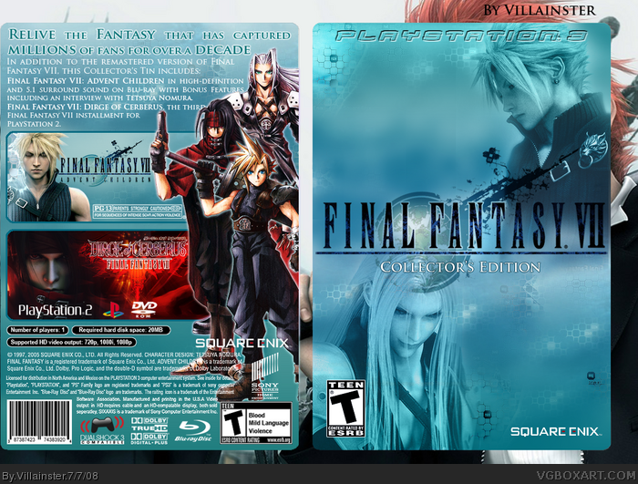 Final Fantasy VII Collector's Edition box art cover