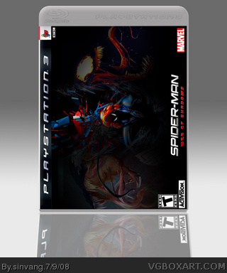 Spider Man Web Of Shadows Playstation 3 Box Art Cover By Sinvang
