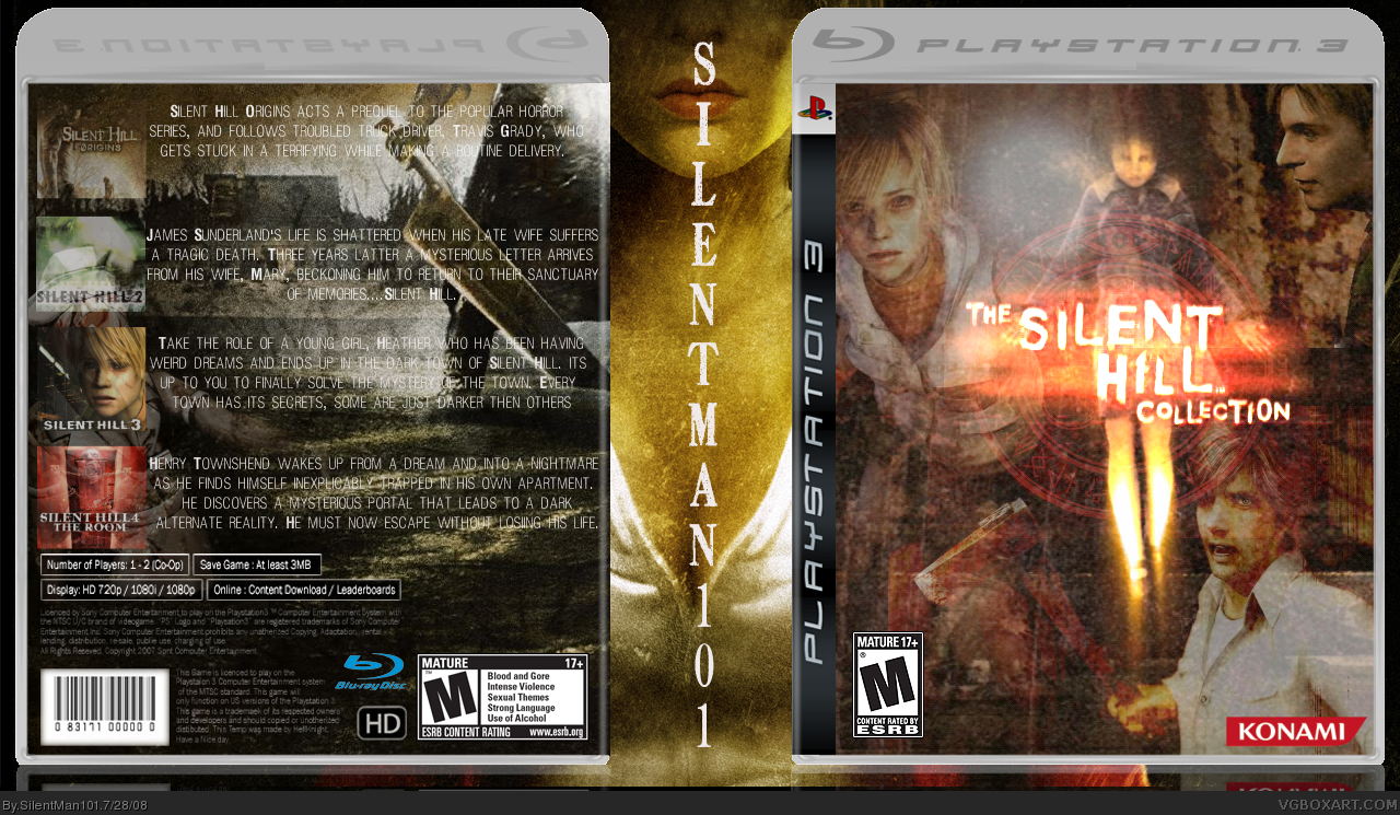 Viewing full size Silent Hill Collection box cover