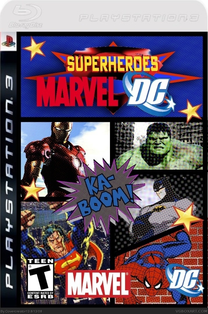 Viewing Full Size Superheroes Marvel Vs DC Box Cover