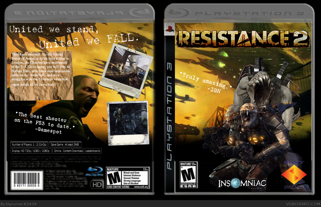 Viewing full size Resistance 2 box cover