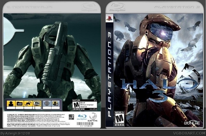 Halo 3 PlayStation 3 Box Art Cover by Azleigh
