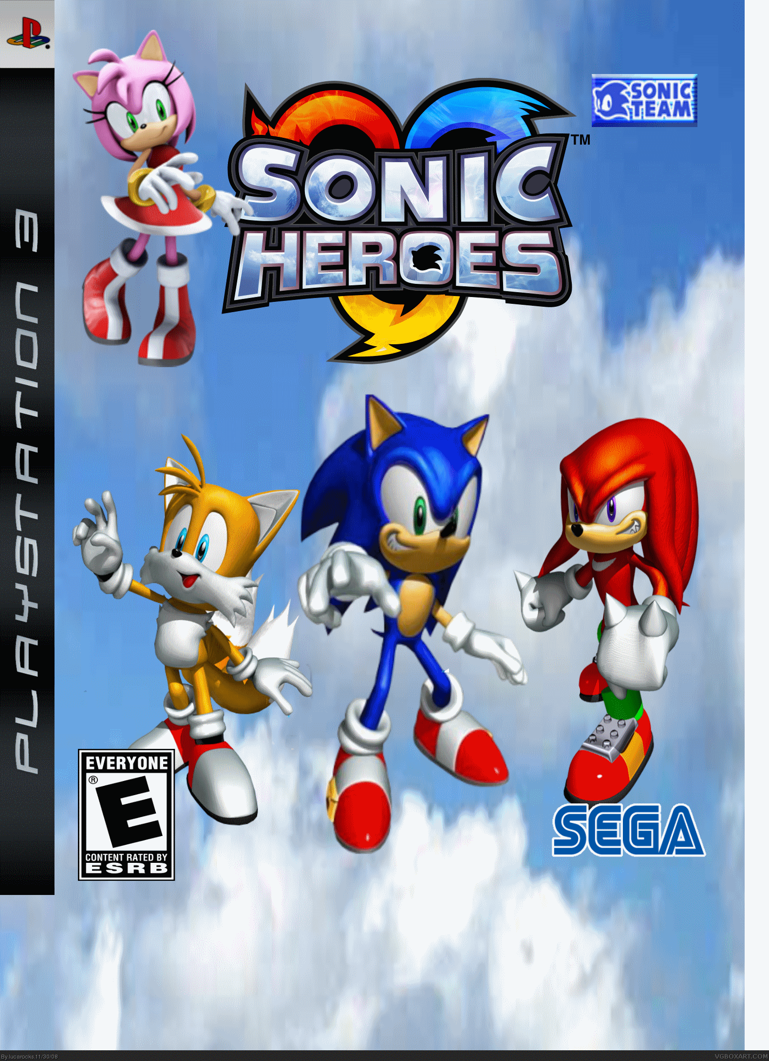 Какие игры про соника. Sonic Heroes ps3. Sonic Heroes ps3 диски. Sonic Heroes PLAYSTATION 3. Sonic Heroes ps2 обложка.