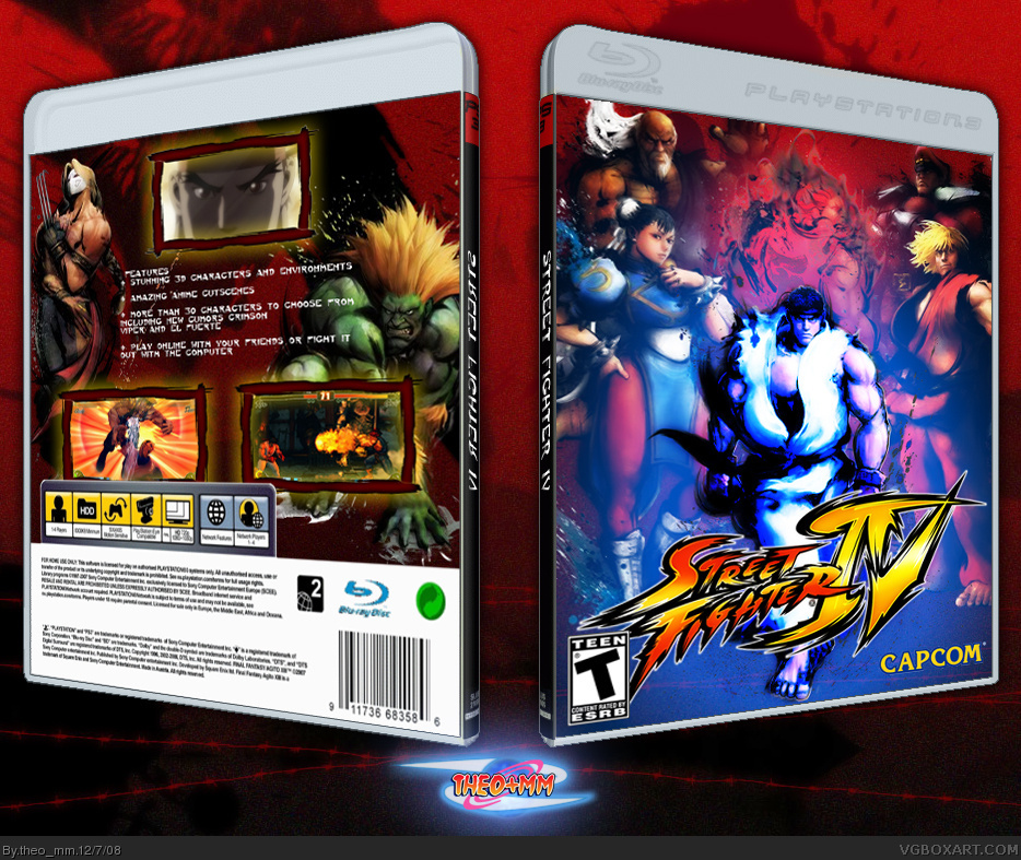 Viewing full size Street Fighter IV box cover