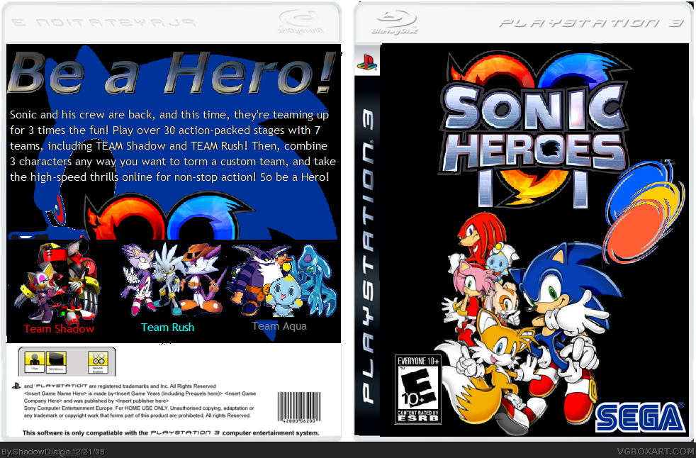 Sonic heroes 3. Sonic Heroes диск ps2. Sonic Heroes PLAYSTATION 3. Sonic Heroes ps3 диски. Sonic Heroes ps2 обложка.