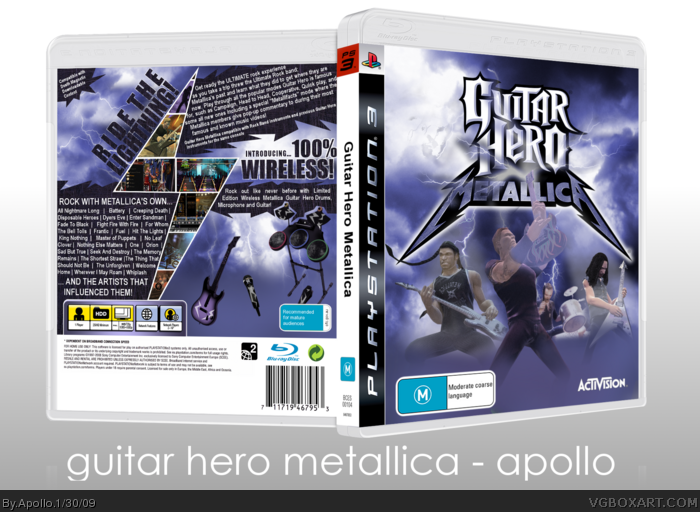 Guitar Hero Metallica box art cover