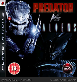 Alien versus Predator Xbox 360 Box Art Cover by walls83