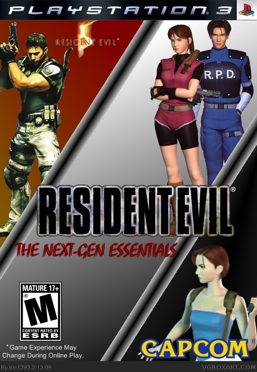 Resident Evil: The Next-Gen Essentials PlayStation 3 Box Art Cover by  Vic1293
