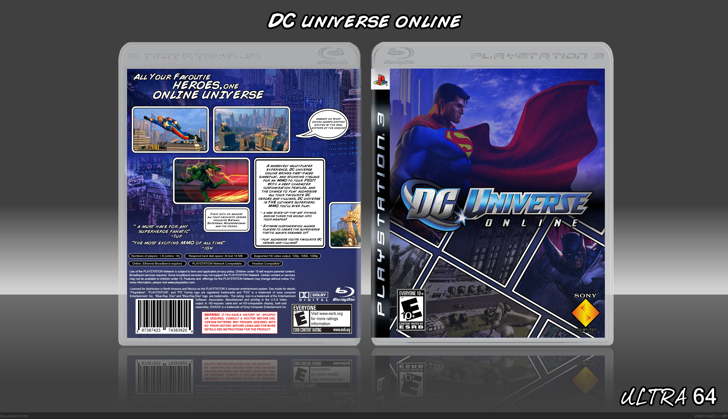DC Universe Online box cover