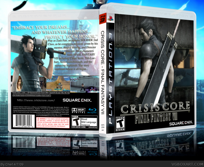 Crisis Core - Final Fantasy VII box art cover