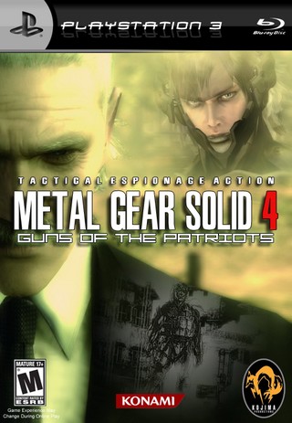 Metal Gear Solid 4: Guns of the Patriots PlayStation 3 Box Art Cover by ...