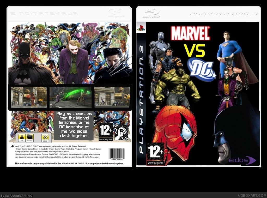 Marvel Vs DC box cover