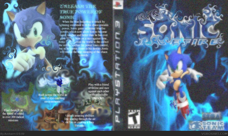 Sonic Bluefire box cover