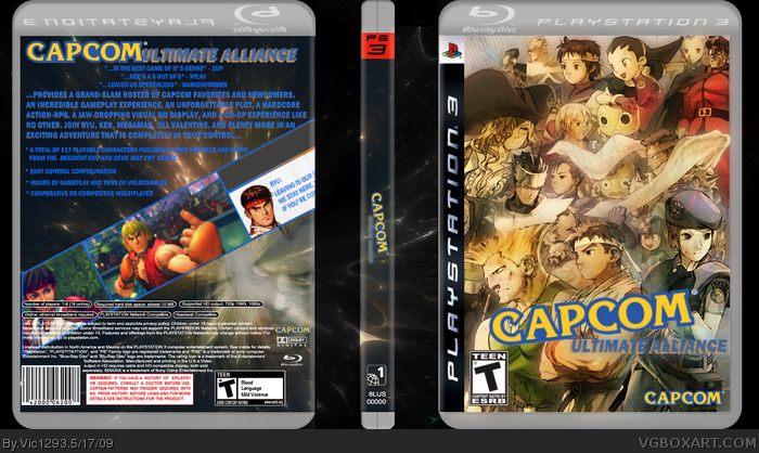 Capcom Ultimate Alliance box art cover