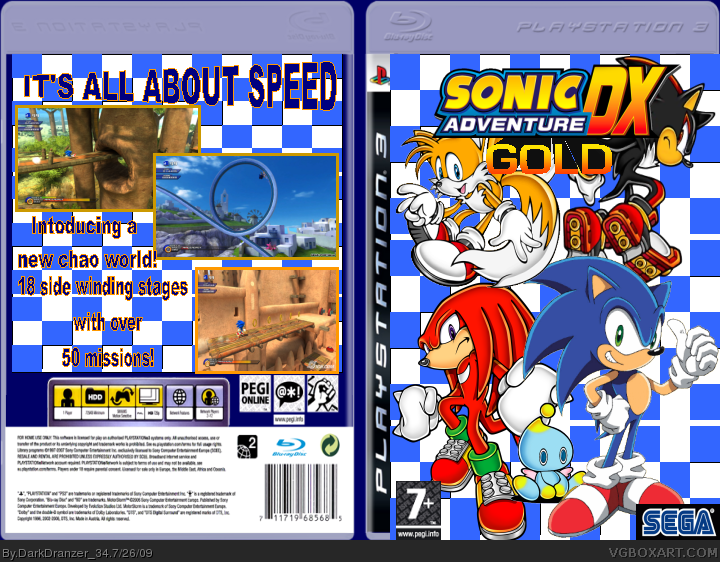 Sonic Adventure DX Gold box cover