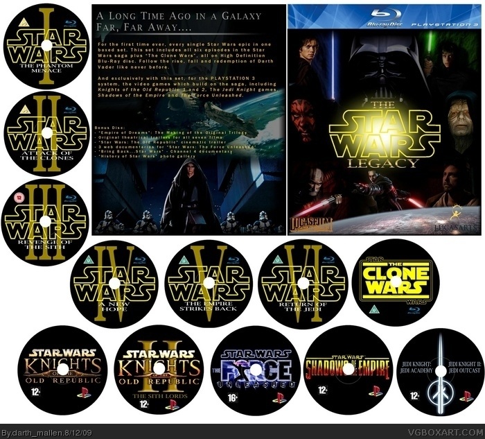 Star Wars Legacy box art cover