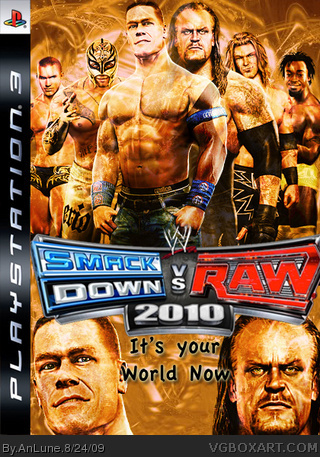 Wwe Smackdown Vs Raw 10 Playstation 3 Box Art Cover By Anlune