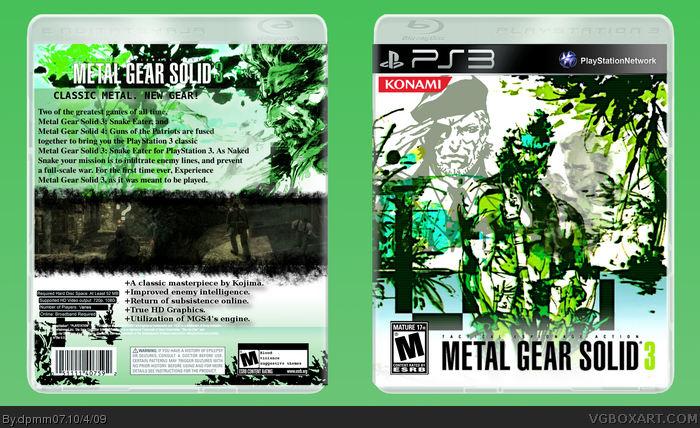 Metal Gear Solid 3: Snake Eater box art cover