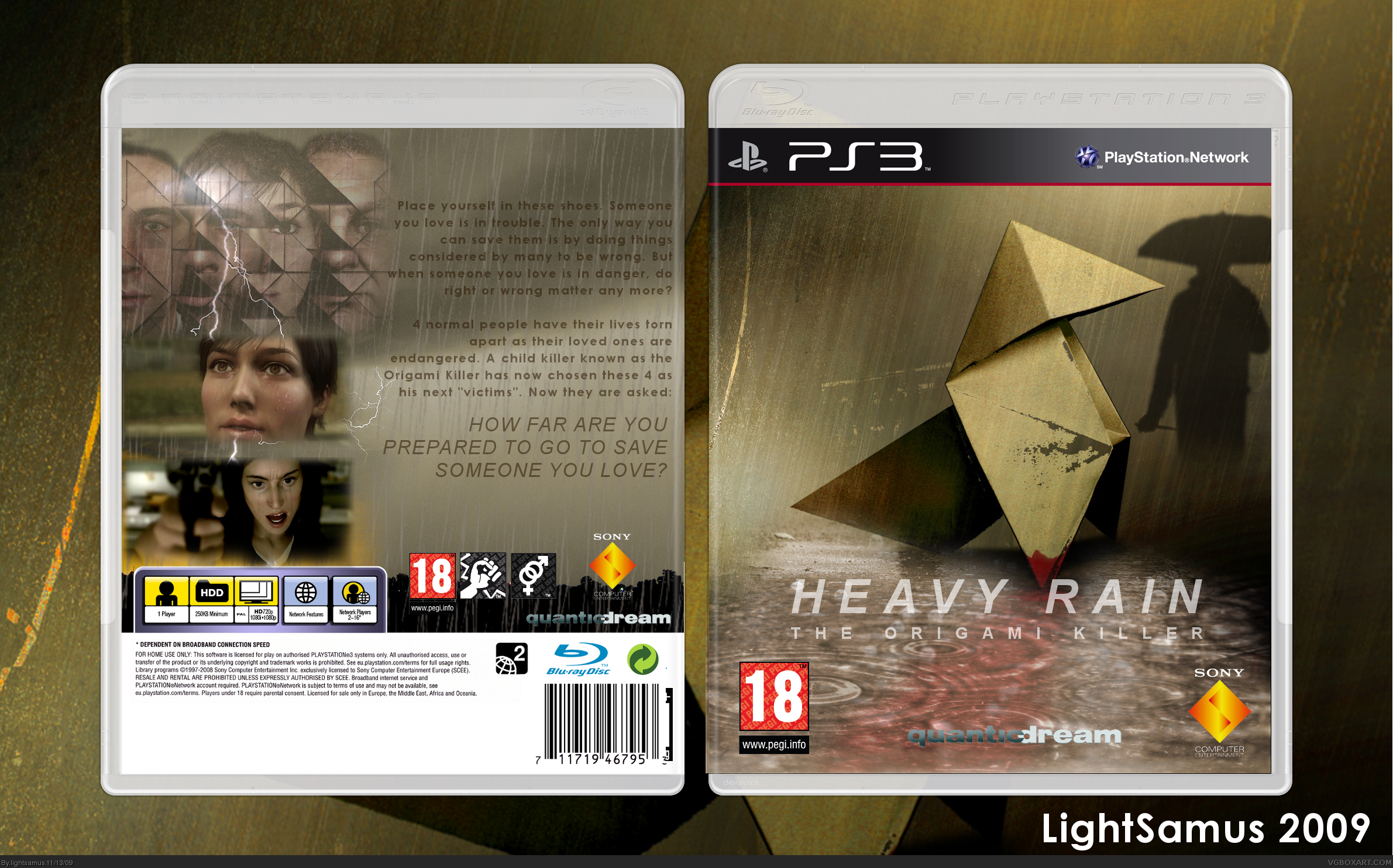 PlayStation 3. Heavy Rain. →. ←. 4. Box Cover. 
