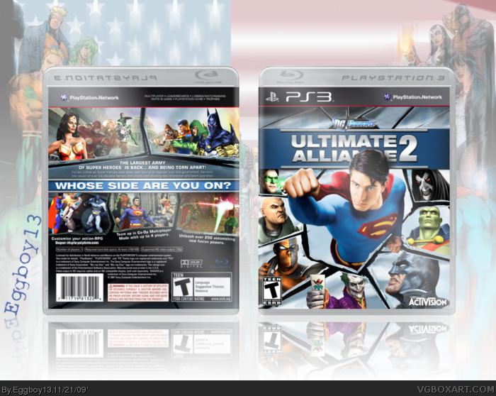 DC Universe: Ultimate Alliance 2 box art cover