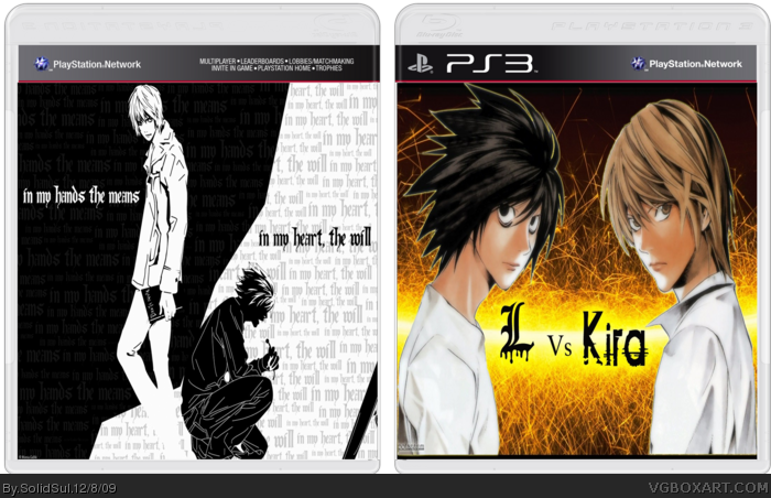 Death Note: L vs Kira PlayStation 3 Box Art Cover by uchiha