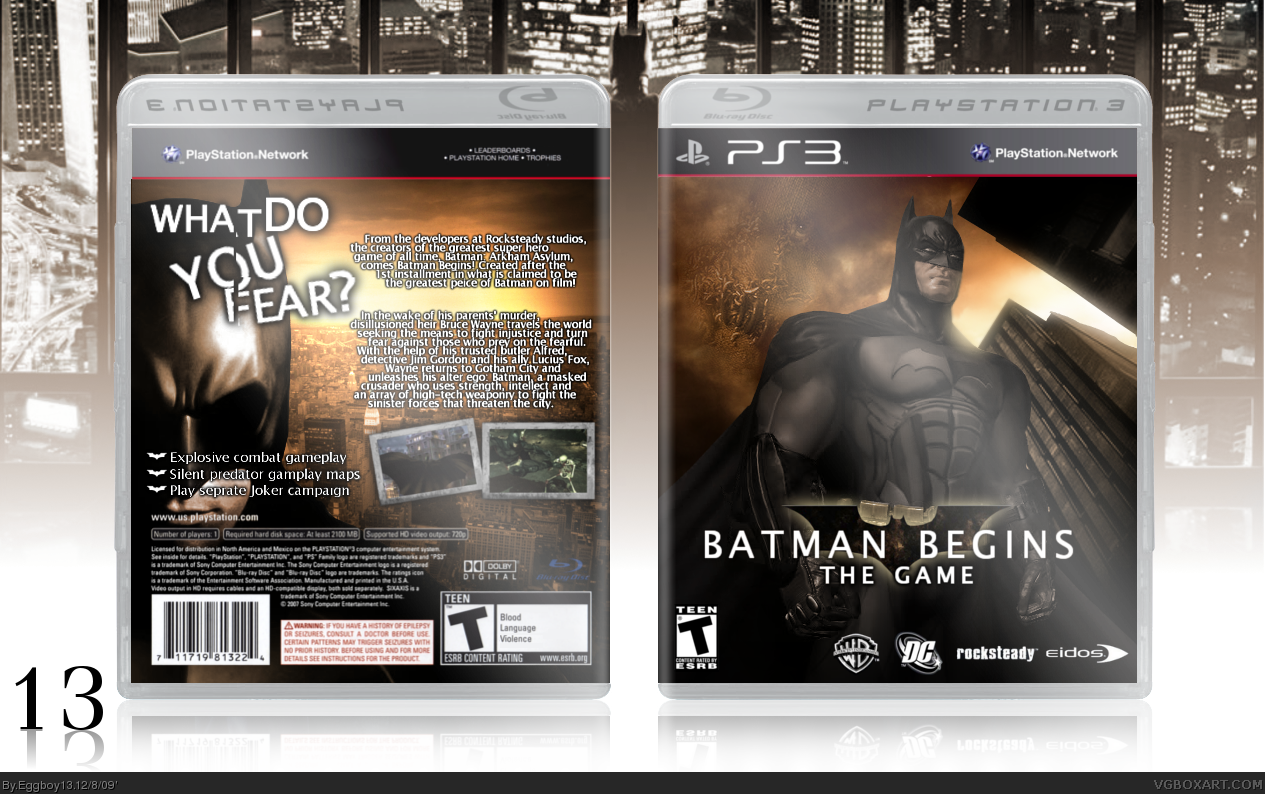 Batman Begins: The Game box cover