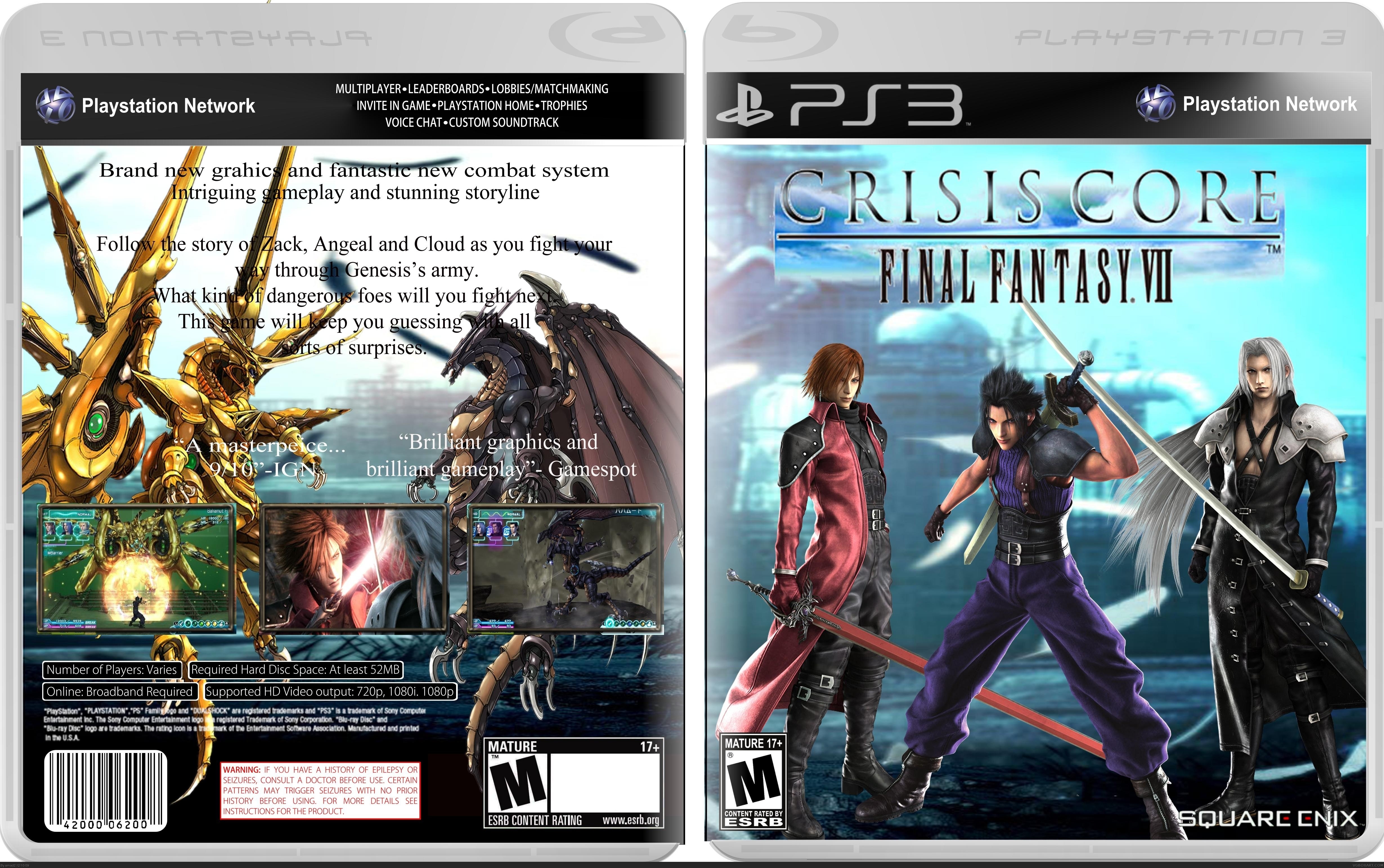 Final Fantasy: Crisis Core box cover