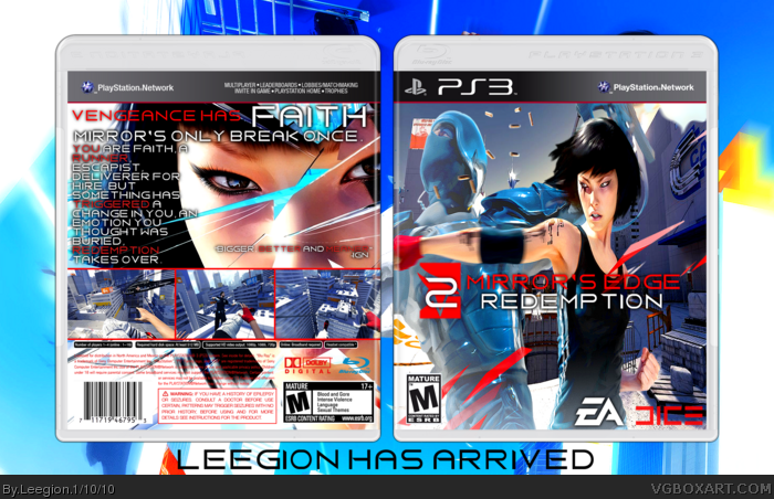 Mirror's Edge PlayStation 3 Box Art Cover by Rokudaime