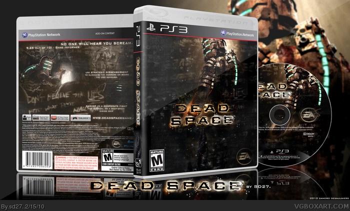 Dead Space Playstation 3 Box Art Cover By Sd27