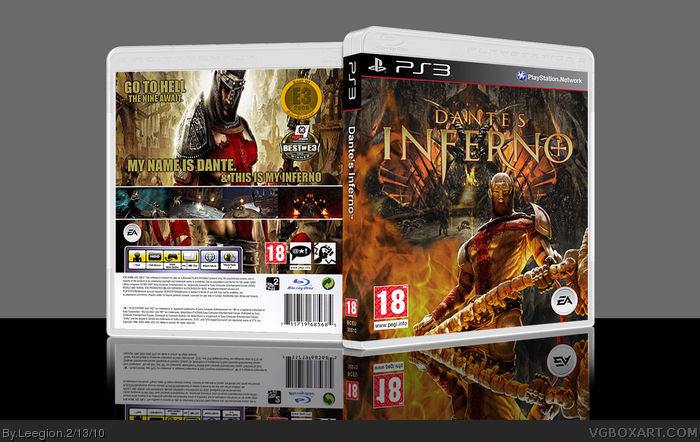 Dante's Inferno Xbox 360 Box Art Cover by felipe